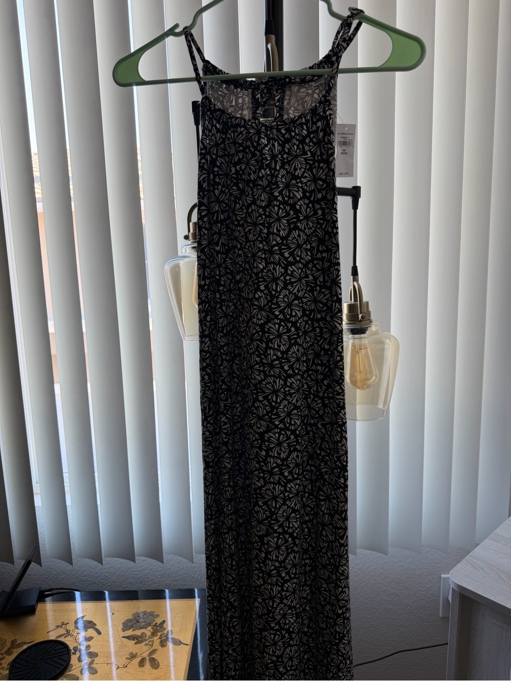 GAP Black and White Floral Maxi Dress